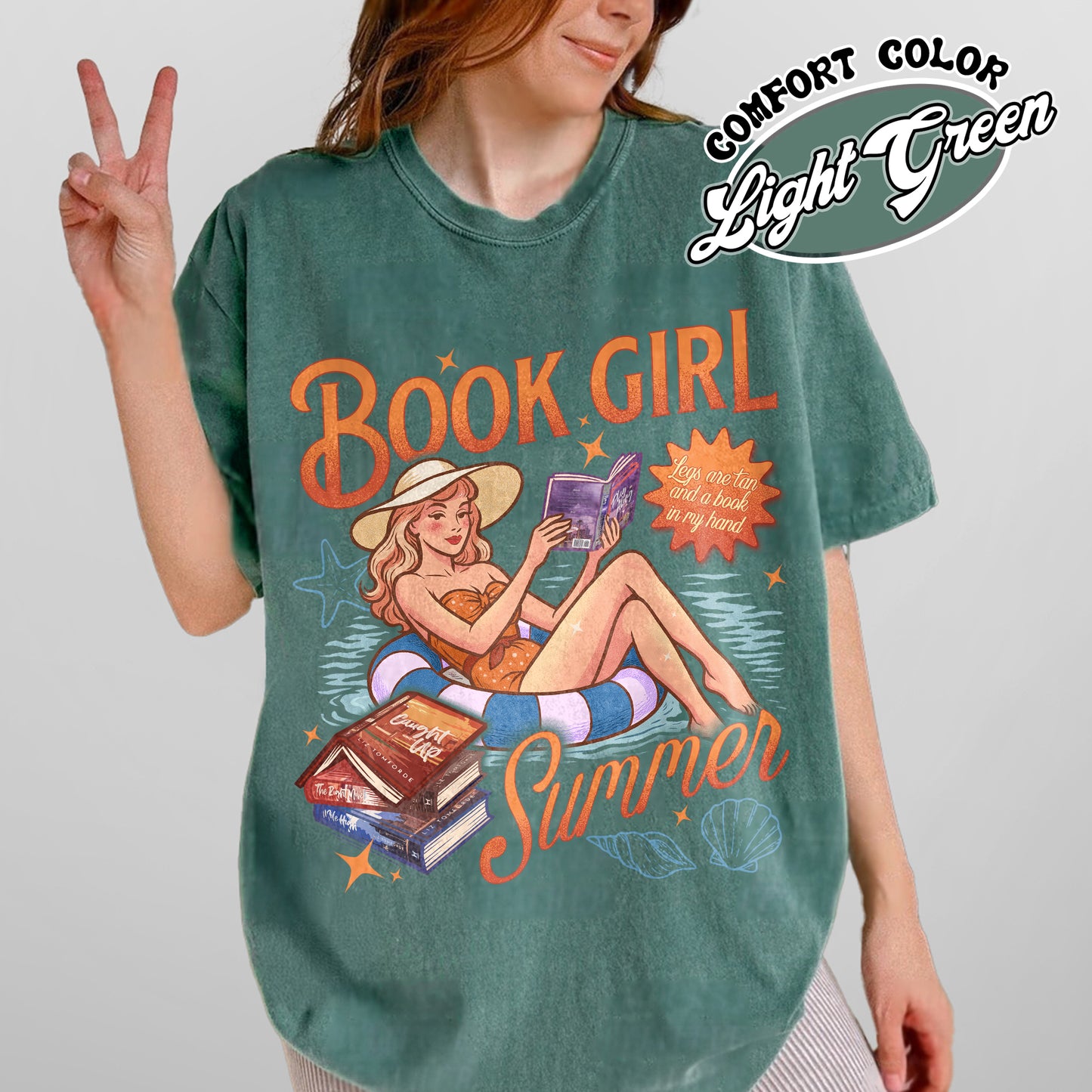 Summer Book Comfort Color Shirt, Book Girl Summer Windy City Series Shirt, Hot Girl Summer Shirt