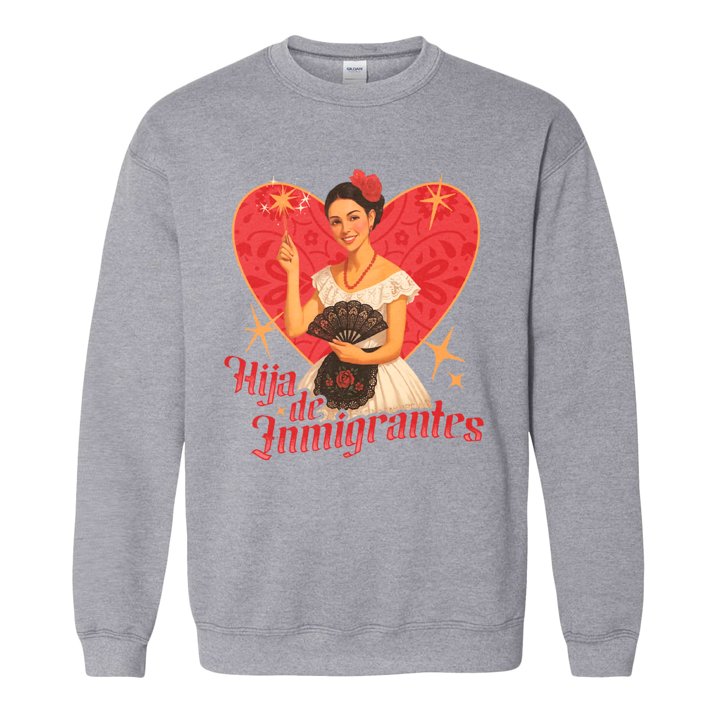 Support Immigration Sweatshirt, Hija De Inmigrantes Sweatshirt, No One Is Illegal Sweatshirt