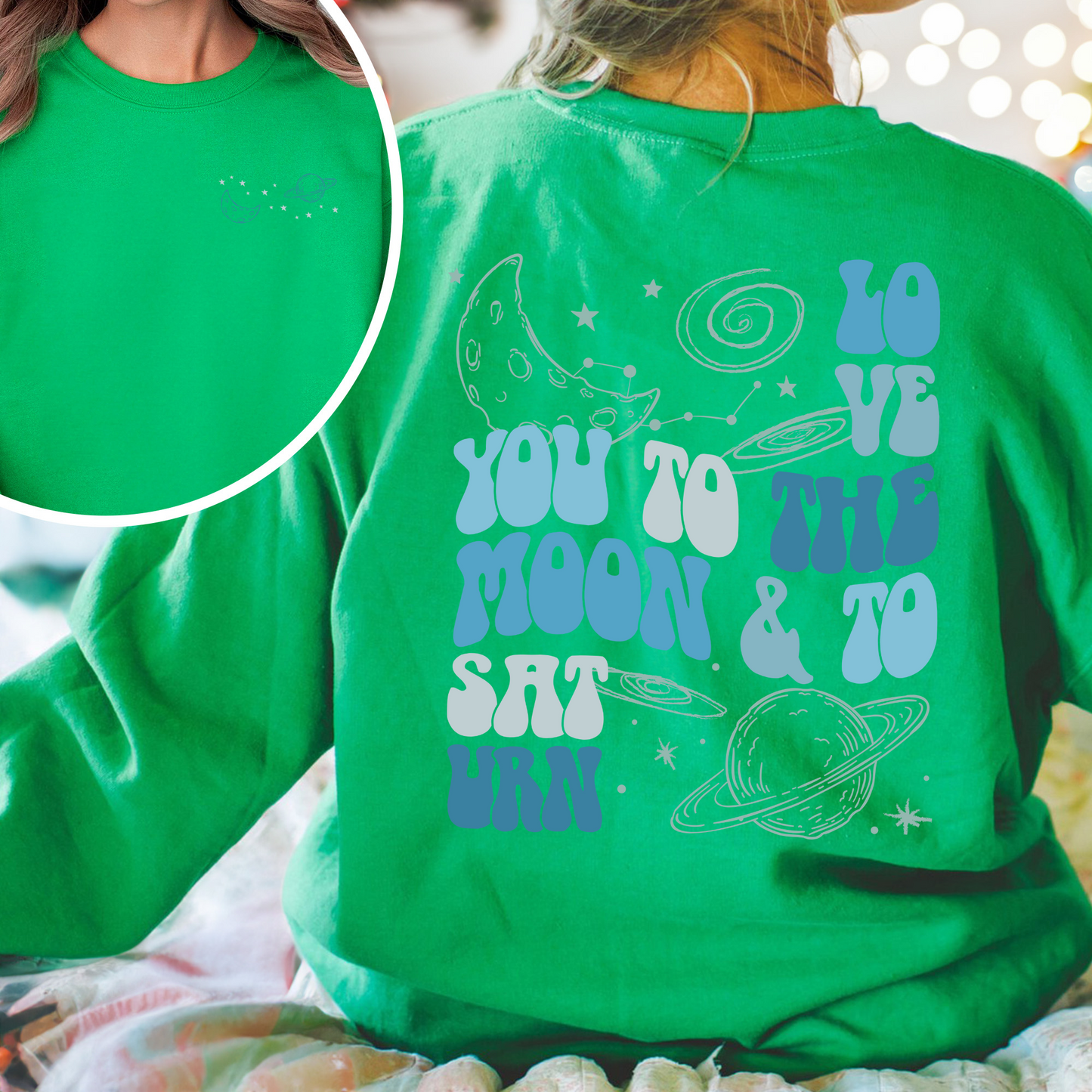 I Love You to the Moon and Saturn Sweatshirt, Love You to the Moon and to Saturn Sweatshirt, Swiftie Sweater, Gift for Fan, Cute Sweatshirts