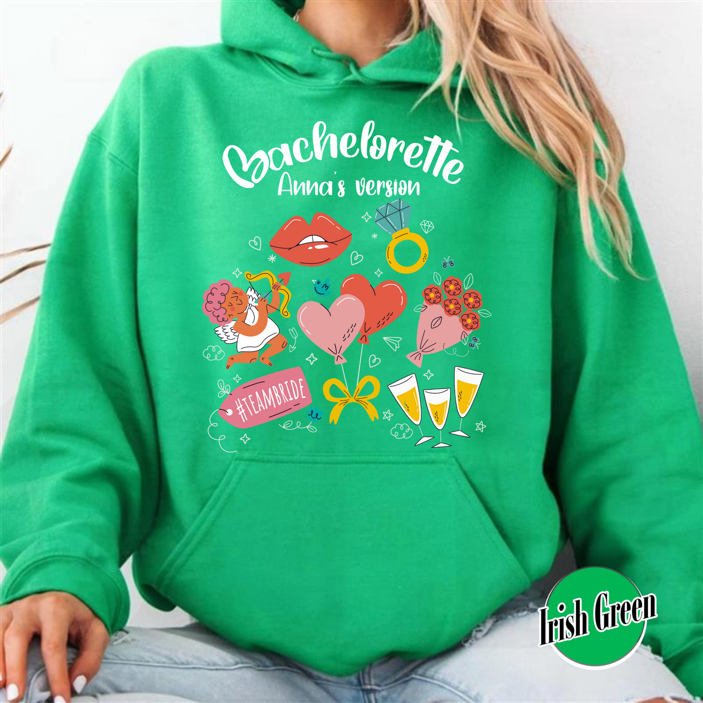 Custom Bachelorette Hoodie, Bachelorette Hoodie, Bacheloretteās Version Hoodie, Bachelorette Party Hoodie, Bachelorette Hoodie