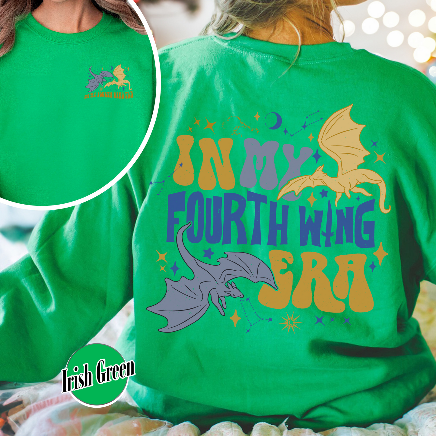 Fourth Wing Dragon Sweatshirt, Fourth Wing Dragon Rider Basgiath War College, in My Fourth Wing Era Sweatshirt, Basgiath War College Gift