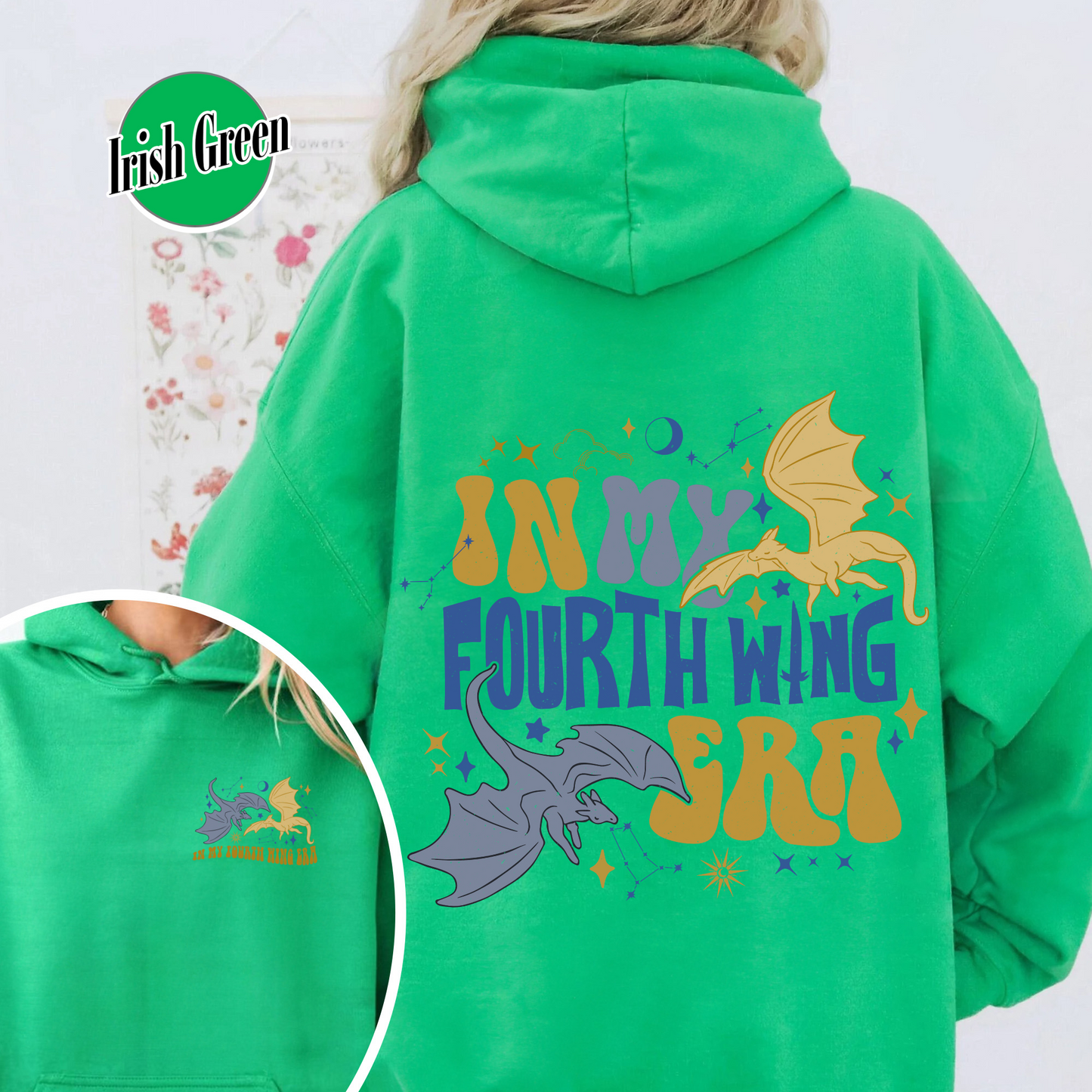 Fourth Wing Dragon Hoodie, Fourth Wing Dragon Rider Basgiath War College, in My Fourth Wing Era Hoodie, Basgiath War College Gift