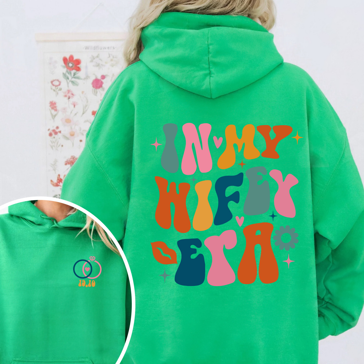 Wifey and Hubby Hoodie, in My Wifey Era, in My Hubby Era, Wifey Hubby Hoodie Est, Hubby and Wifey Matching Hoodie, Wifey Hubby Set