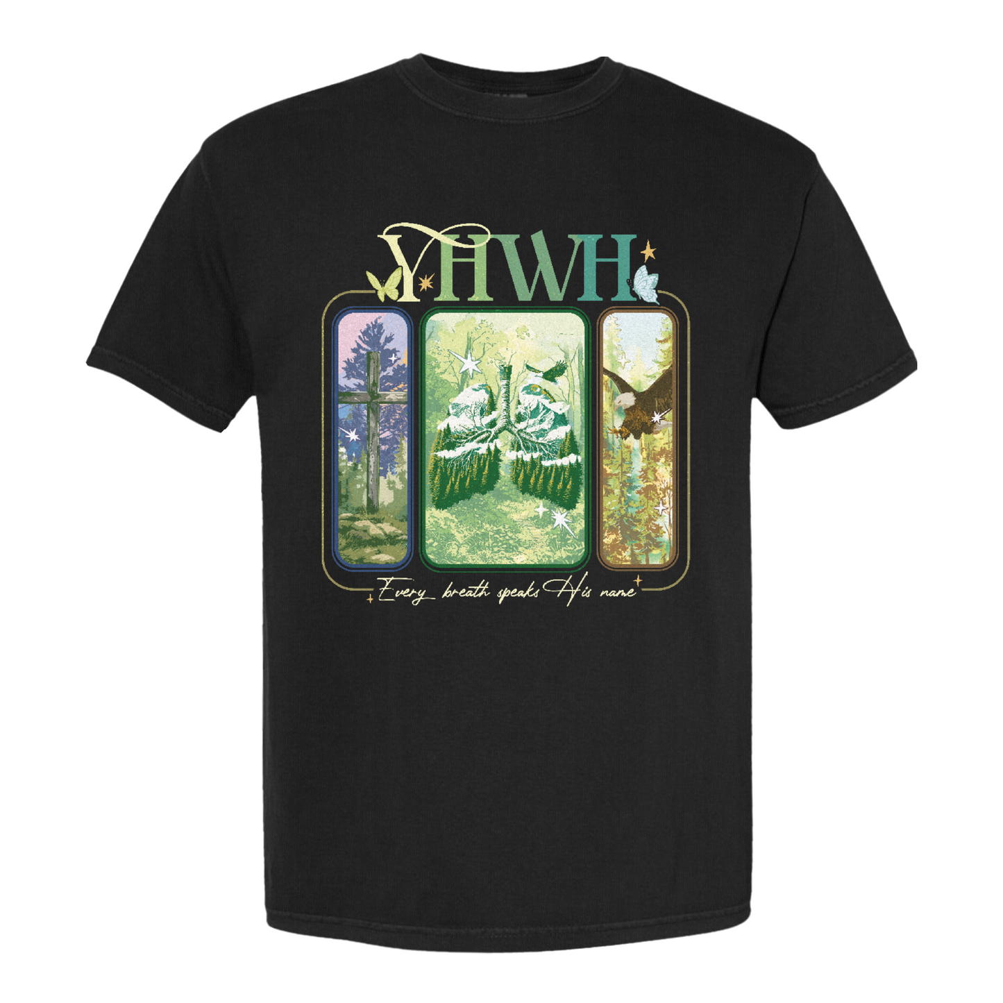 YHWH Lungs Christian Shirt,Every Breath Speak His Name T-Shirt,Faith Apparel Shirt,YHWH Lungs Shirts