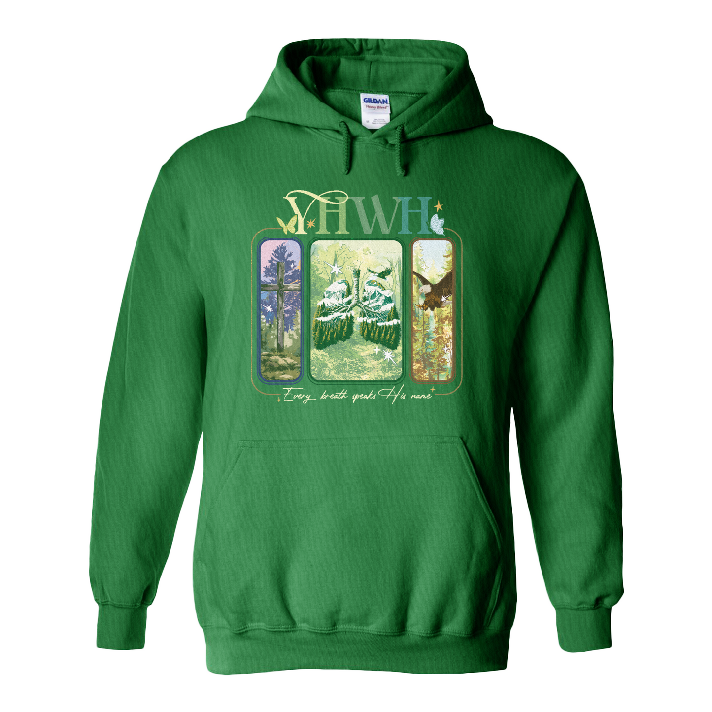 YHWH Lungs Christian Hoodie,Every Breath Speak His Name Hoodie,Faith Apparel Hoodie,YHWH Lungs Hoodie