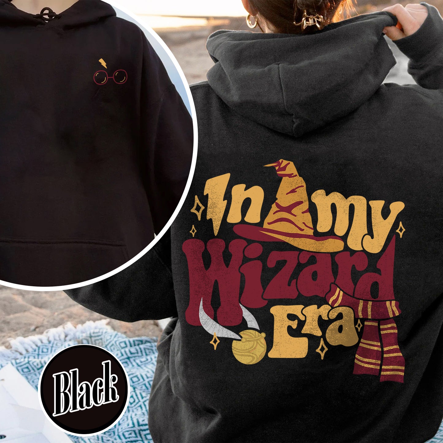 In My Wizard Era Hoodie, Wizard Hoodie, Wizard School Hoodie, Wizarding World, Funny Wizard, Funny Potter Hoodie, Gift for Fan