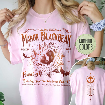 Manon Blackbeak Throne of Glass Comfort Colors Shirt, The Thirteen Shirts, From Now Until The Darkness Claims Us Tee, ACOTAR Crescent City