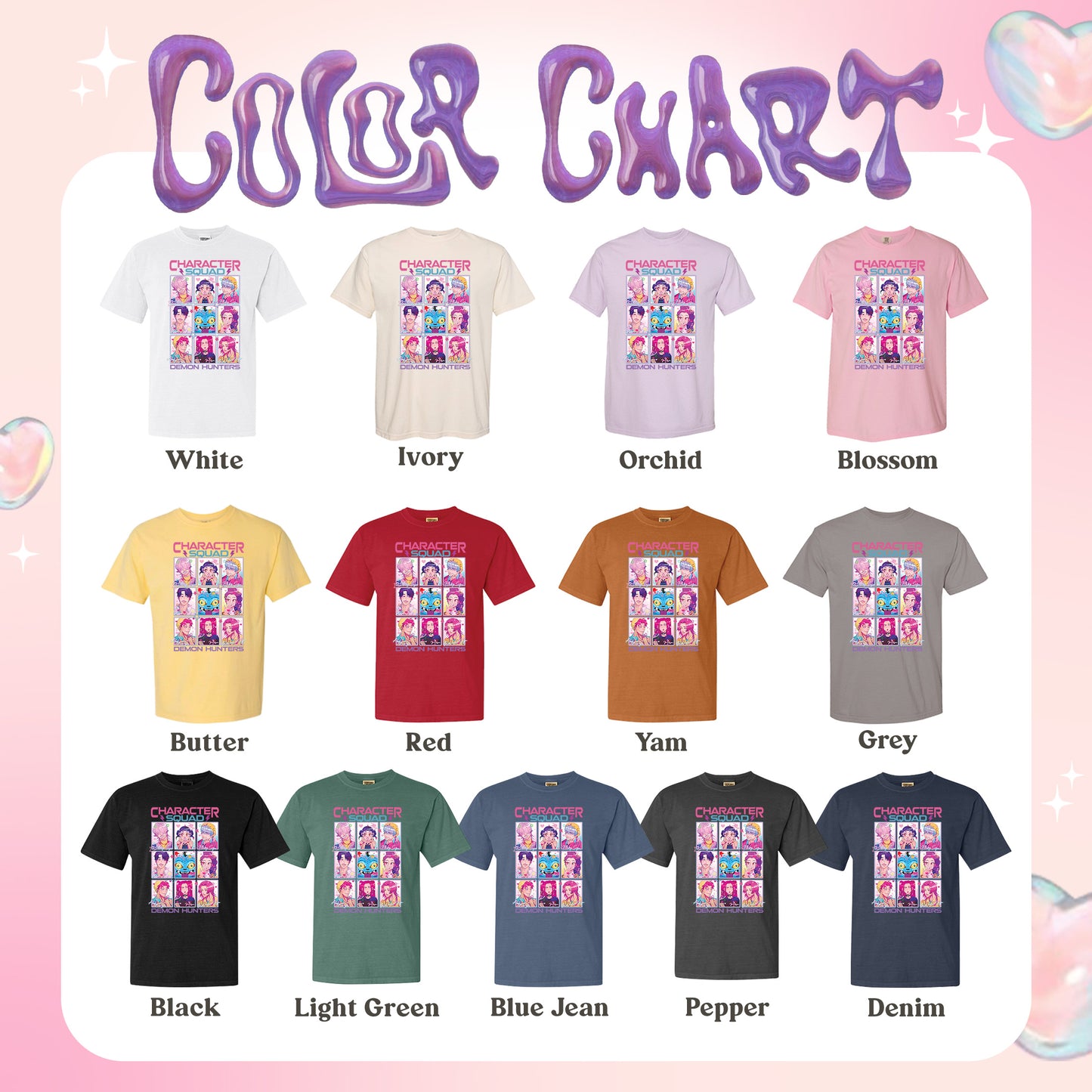 Huntrix Demon Hunters Comfort Color Shirt, Huntrix Shirt, Kpop Movie Tee, Saja Girls Fan Shirt, Mira Rumi Jinu Graphic, Kpop Idol Group