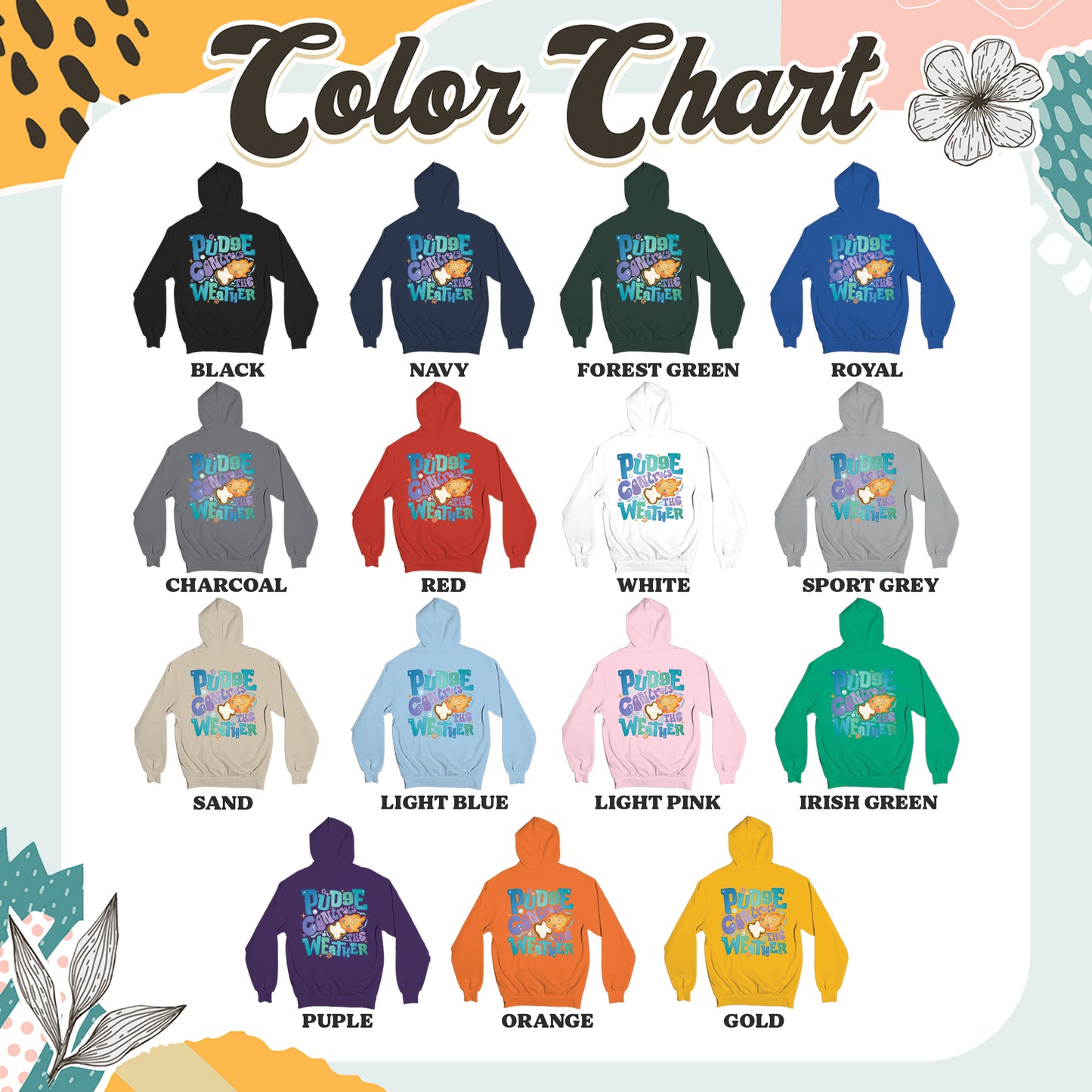 Magic Kingdom Hoodie, Fish Pudge Controls the Weather Hoodie, Family Matching Hoodie