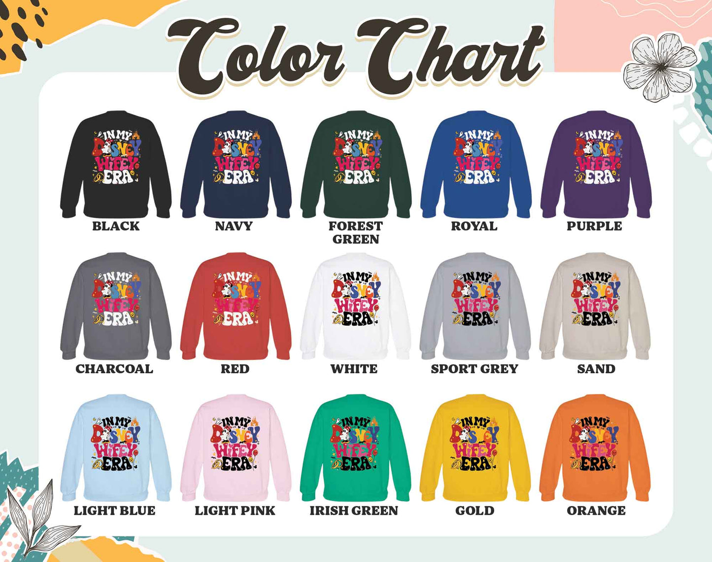 Couples Disney Epcot Sweatshirt, Custom Wife Husband Sweatshirt, in My Disney Hubby Era Sweatshirt