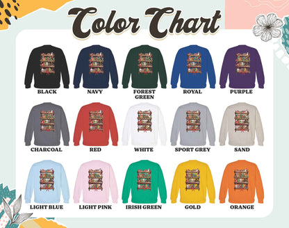 Book Lover Librarian Sweatshirt, Snowman Read Book Sweatshirt, Bookworm Christmas Sweatshirt