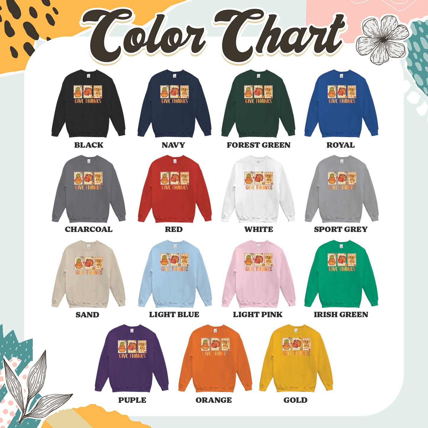 Thanksgiving Holiday, Give Thanks Coquette, Fall Pumpkin Turkey, Grateful Thankful Blessed, Autumn Gift Sweatshirt