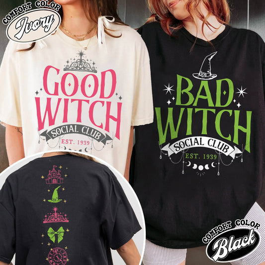 Good Witch Bad Witch Shirt,Good Witch Social Club,Good Witch Shirt,Bad Witch Shirt, Besties Fall Shirt,Besties Witch Shirt