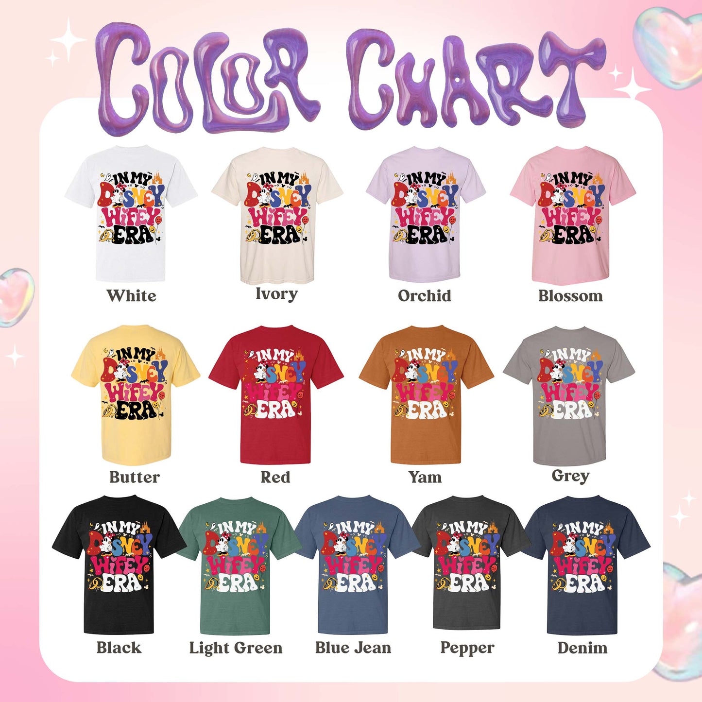 Couples Disney Epcot Comfort Color Shirt, Custom Wife Husband Shirt, in My Disney Hubby Era Shirt