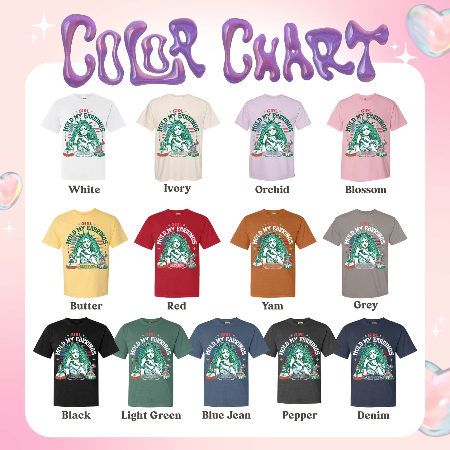 Political Comfort Colors Shirt,Girl Hold My Earrings shirt,Political Activism Tee,Save Public Lands