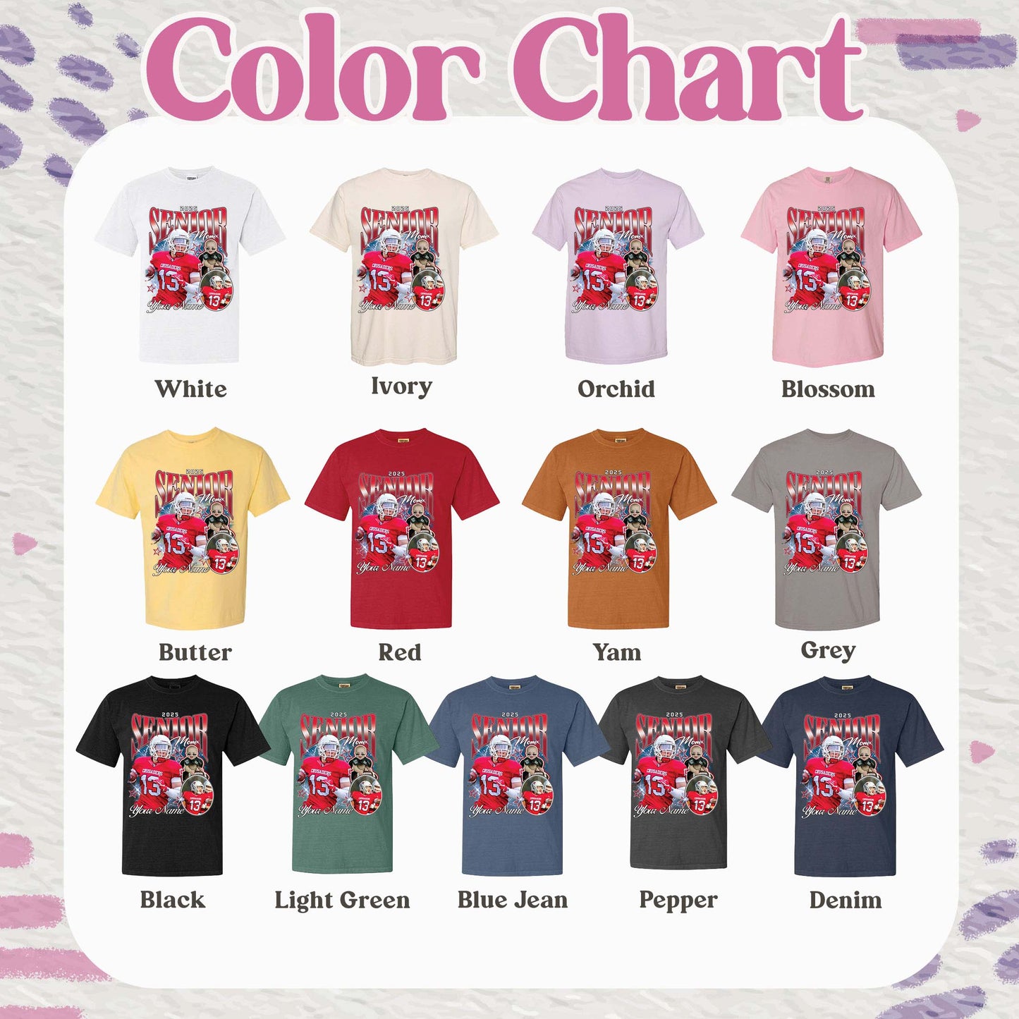 Custom Senior Football Mom Shirt, Senior Football Mom 2025, Mom of a Senior Football, Custom Football Shirt With Photo, Bootleg Sports Shirt