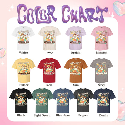 Schools out Comfort Color Shirt, Last Day of School Shirt, Schools Out for Summer Silly Goose Teacher Shirt