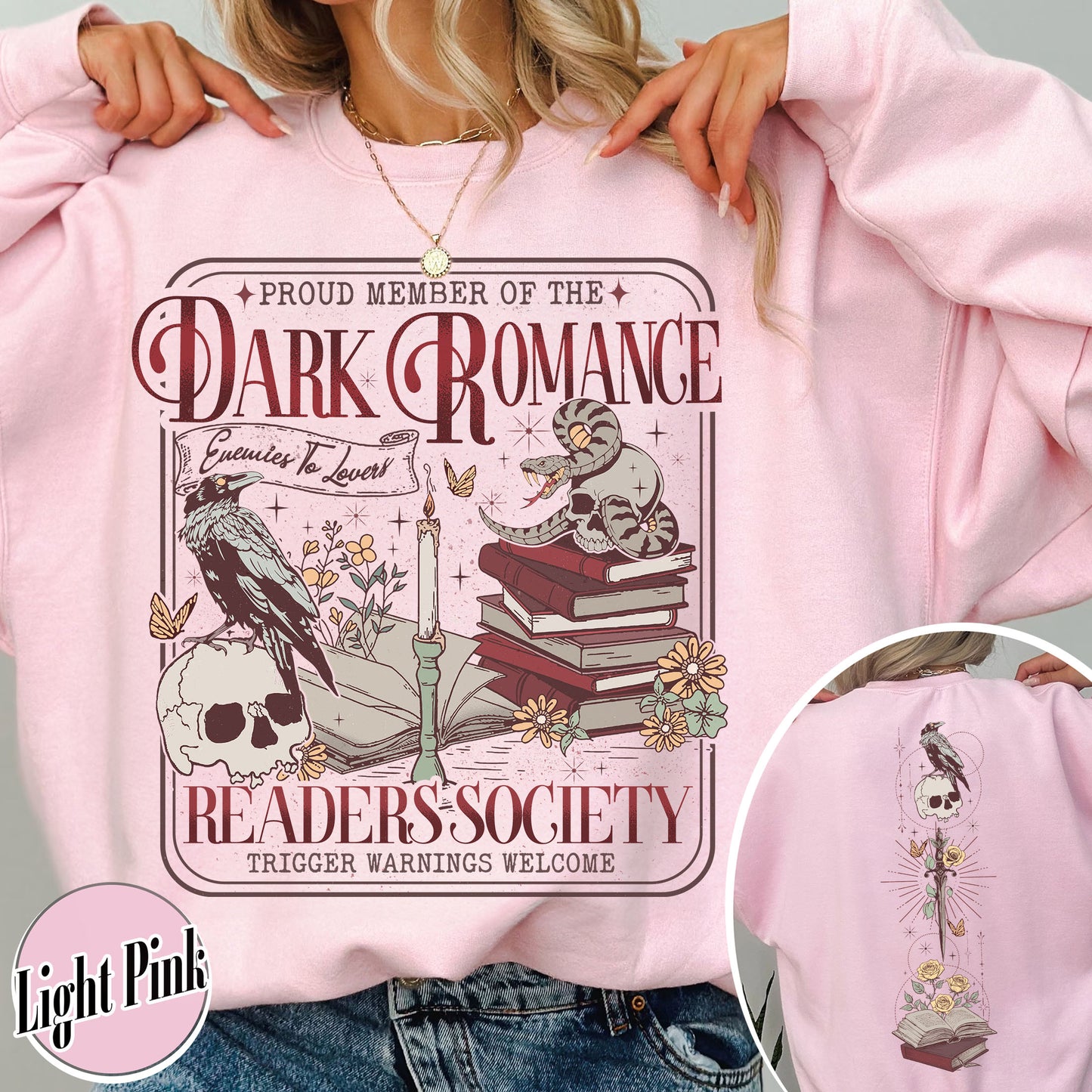 Dark Romance Book Club Sweatshirt, Good Girls Read Dark Romance Sweatshirt, Dark Romance Social Club, Dark Romance Era, Dark Romance Gift, Book Lover