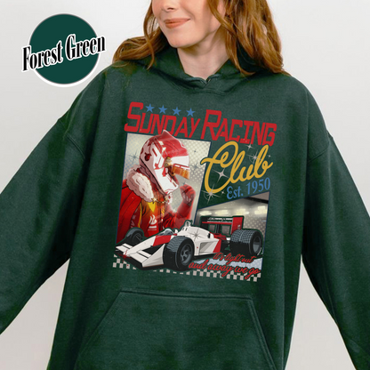 Formula 1 Hoodie, Sunday Racing Club Fan Collection, Racing Car Outfit Hoodie