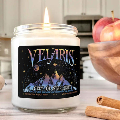 Velaris City of Starlight Candle, to the Stars Who Listen and the Dreams That Are Answered Candle, Books for Life Candle, SJM Book Candle