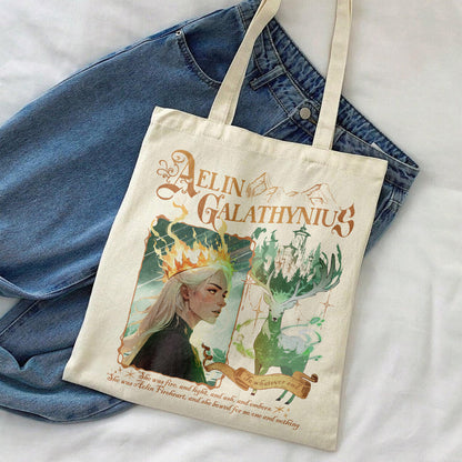 Aelin Galathynius Tote Bag, Fireheart Terrasen