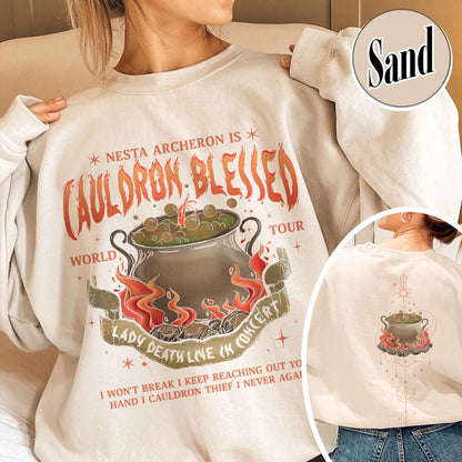 Nesta Archeron Sweatshirt, Cauldron Blessed Sweatshirt,Nesta Archeron Cauldron Blessed,Nesta Archeron Gifts, Acosf Sweatshirt,Lady Death,Bookish Gift