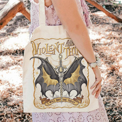 Dragon Rider Tote Bag, Violent Little Thing Collection Bag