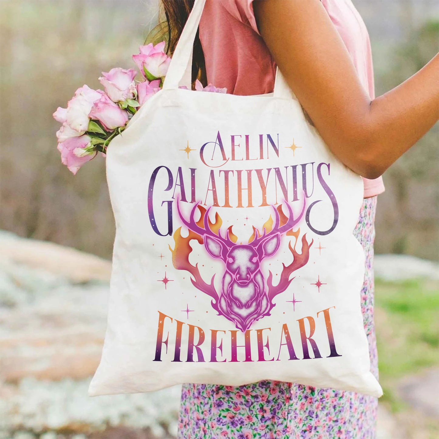 Fireheart Queen Aelin Bag, Terrasen to Whatever End Fireheart, Fireheart Queen Aelin Bag, You Do Not Yield Bag, TOG Bag Fireheart Queen Aelin