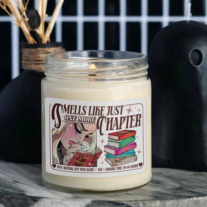 Smells Like Just One More Chapter Candle, Just One More Chapter Candle, Acotar Merch Candles, Sjm Book Candle, Bookish Gift for Her, Book Candle