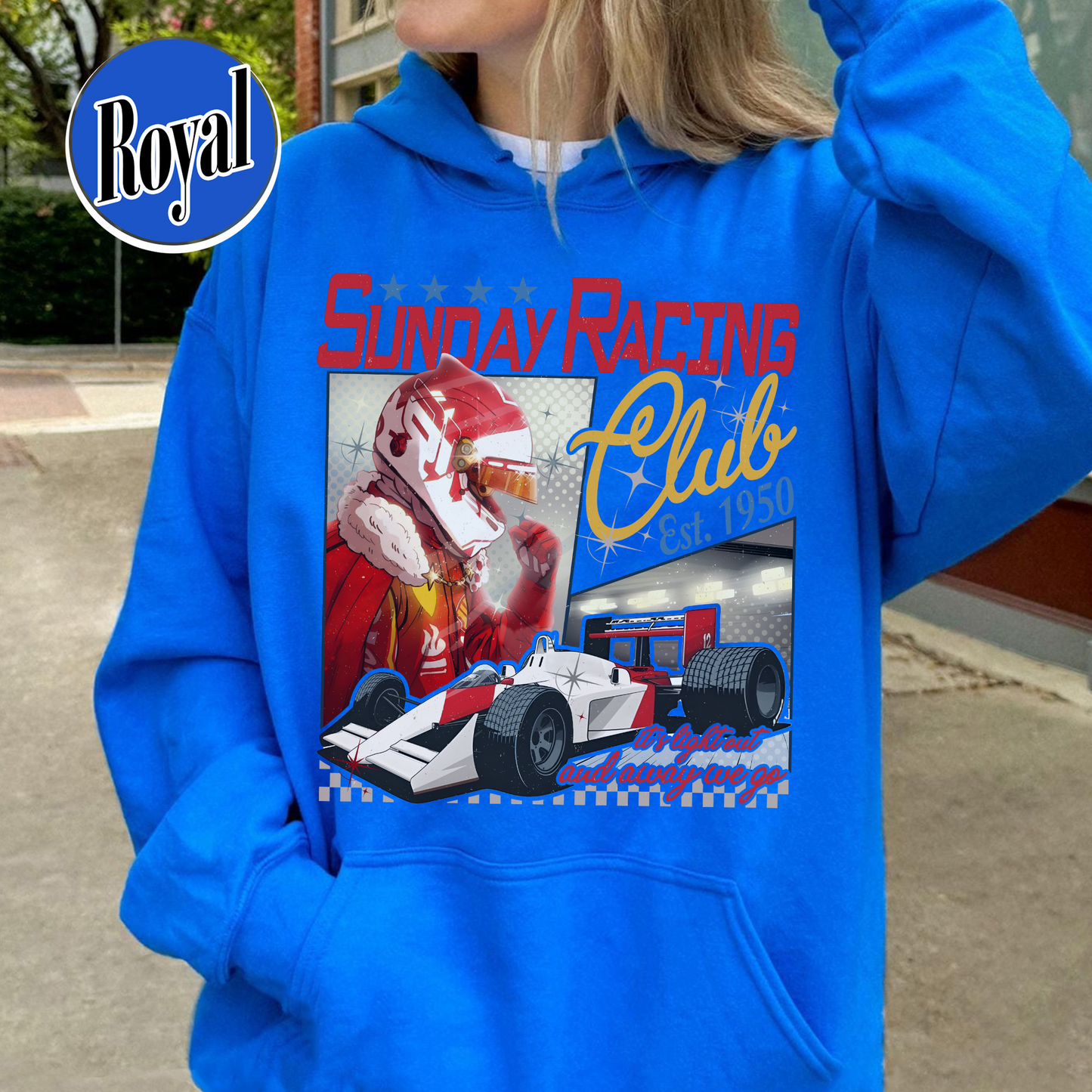 Formula 1 Hoodie, Sunday Racing Club Fan Collection, Racing Car Outfit Hoodie