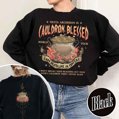 Nesta Archeron Sweatshirt, Cauldron Blessed Sweatshirt,Nesta Archeron Cauldron Blessed,Nesta Archeron Gifts, Acosf Sweatshirt,Lady Death,Bookish Gift