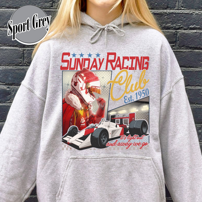 Formula 1 Hoodie, Sunday Racing Club Fan Collection, Racing Car Outfit Hoodie