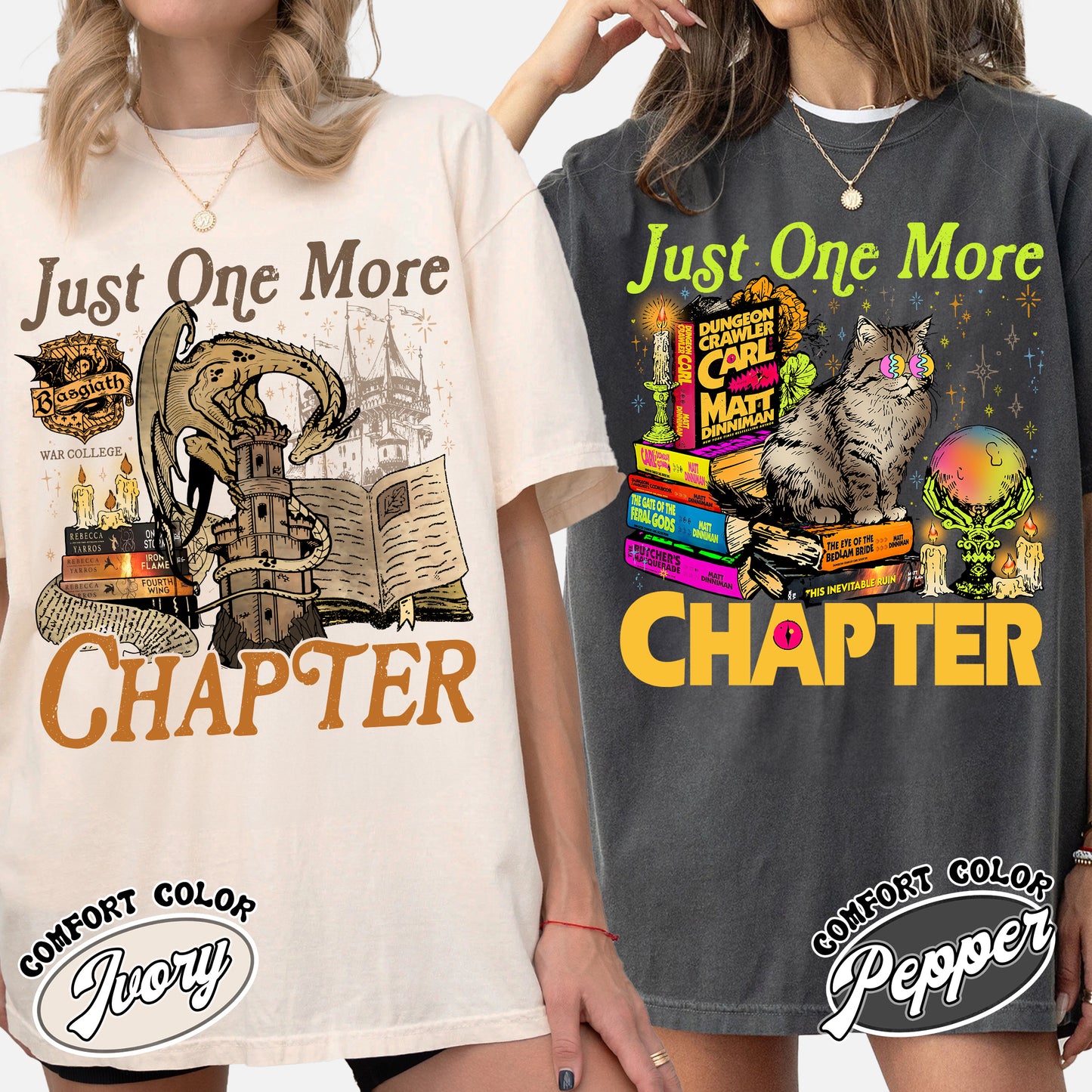 Bookish Comfort Colors Shirt,Just One More Chapter Shirt, Book Lover Gift, Reading Shirt
