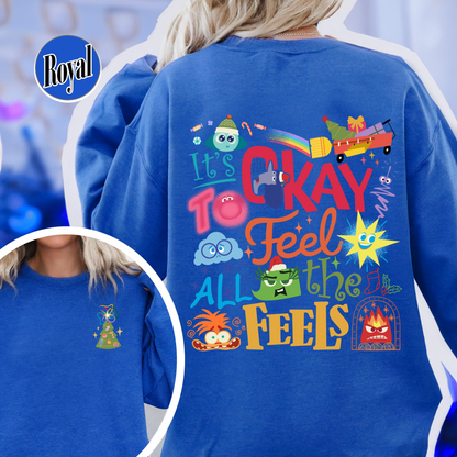 Its Okay To Feel All the Feels Sweatshirt, Its Okay To Feel All the Feels Kids, It Is Okay To Feel, Mental Health Sweatshirt, Christmas All the Feels