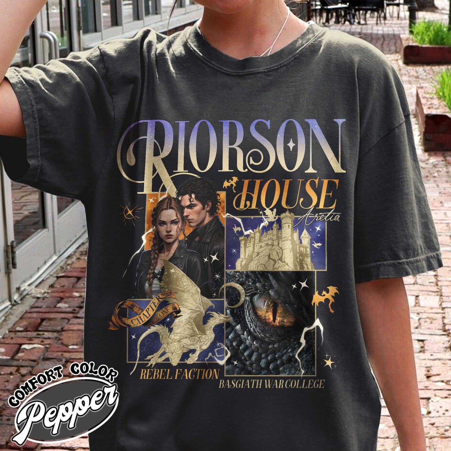 Xaden Riorson House Comfort Color Shirt, Fourth Wing Merch, Iron Flame Shirt, Rebecca Yarros, Fourth Wing Shirt, Book Tok Merch, Book Lover Gift