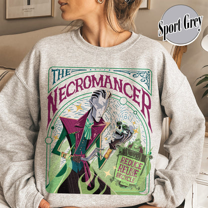 Game Lover Sweatshirt,The Necromancer Sweatshirt,Dragon Game Lover,Video Gaming Merch,Women's Video Game Gift,Gamer Sweatshirt,Fantasy Sweatshirt,Gaming Apparel