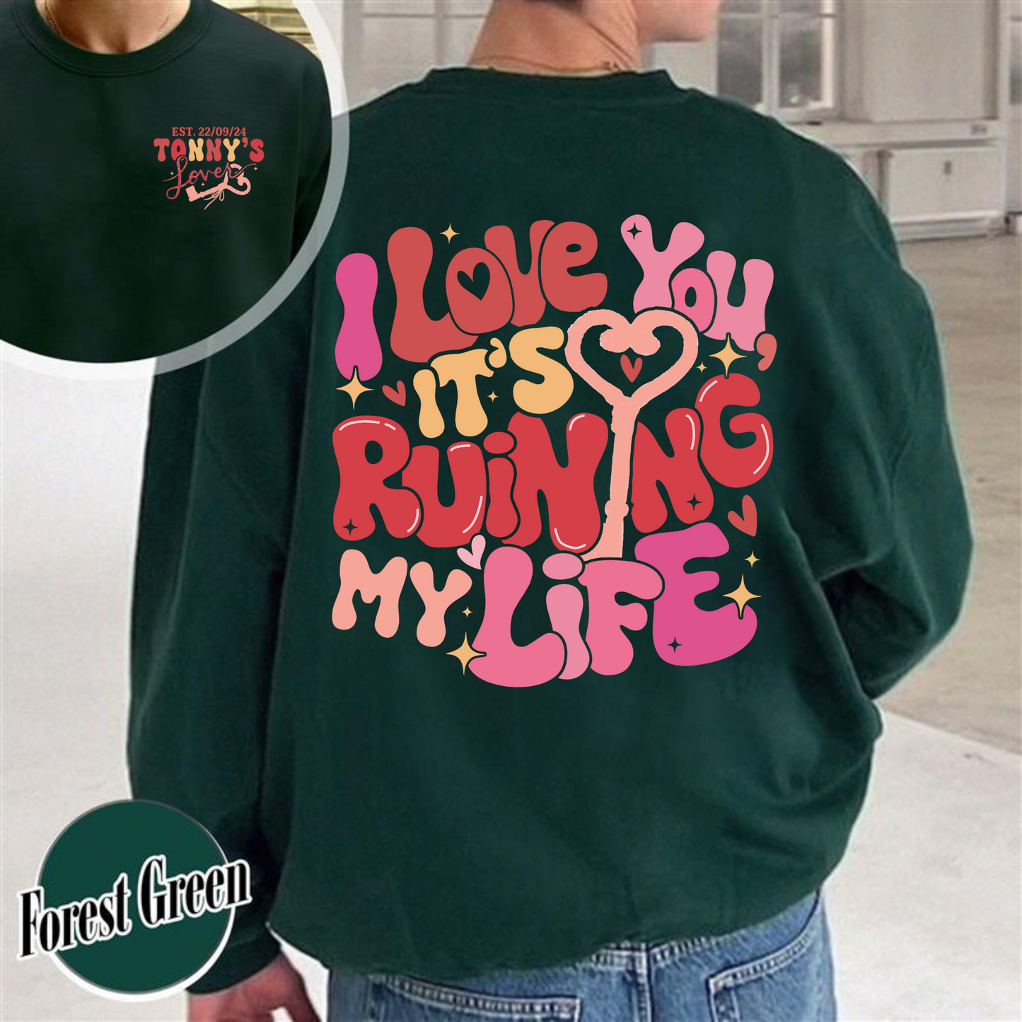 Custom Couples SweatShirt, She Found Her Lover Personalized, She Found Her Lover Theme, Lover Lyrics SweatShirt, Gift for Her, Gift for Him