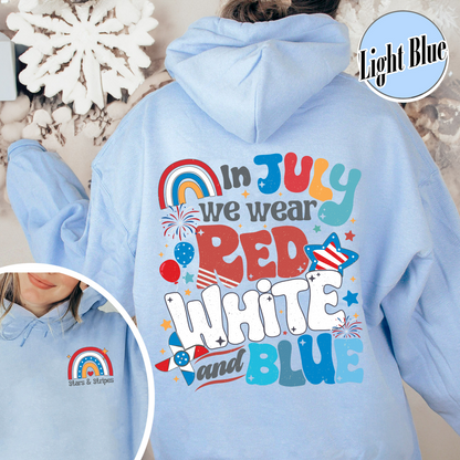 Firecracker Hoodie For 4th Of July, Stars And Stripes Hoodie, Red White And Blue, Cute 4th Of July, Usa Hoodie, Patriotic Hoodie