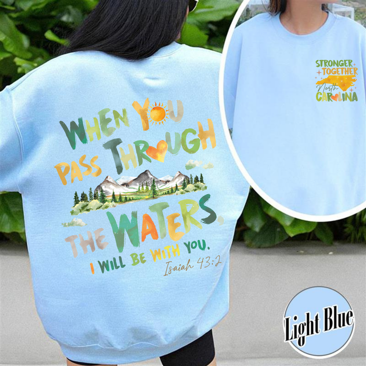 North Carolina Stronger Than the Storm Sweatshirt, North Carolina Strong Sweatshirt, Helping Out Western NC Families, North Carolina Stronger Sweatshirt