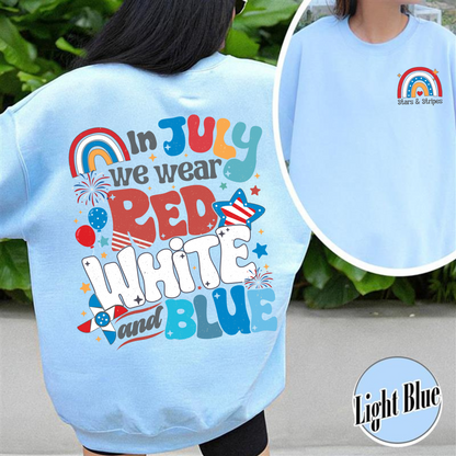 Firecracker Sweatshirt For 4th Of July, Stars And Stripes Sweatshirt, Red White And Blue, Cute 4th Of July, Usa Sweatshirt, Patriotic Sweatshirt