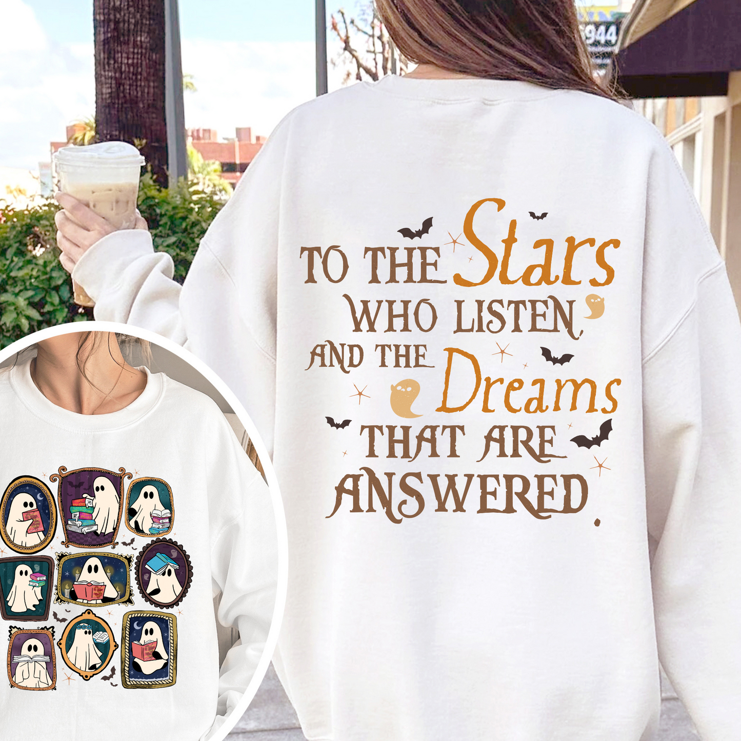 Bookish Sweatshirt, Throne of Glass Sweatshirt, SJM ACOTAR Sweatshirt, Book Ghosts Sweatshirt, Sjm Halloween Sweatshirt