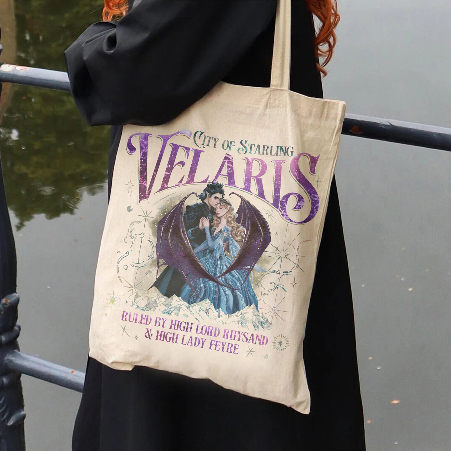 Velaris City Of Starlight Bag,SJM Bag,Bookish Bag,Velaris Bag, Acotar Bag, Acotar Merch, Night Court,Feyre and Rhysand Bag