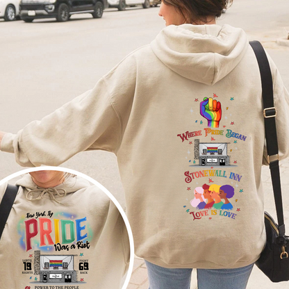 Pride Month Hoodie, Stonewall Inn Hoodie, Gay Pride Stonewall, the First Pride Was a Riot, LGBTQ+ Hoodie, Pride Month, Pride Was a Riot