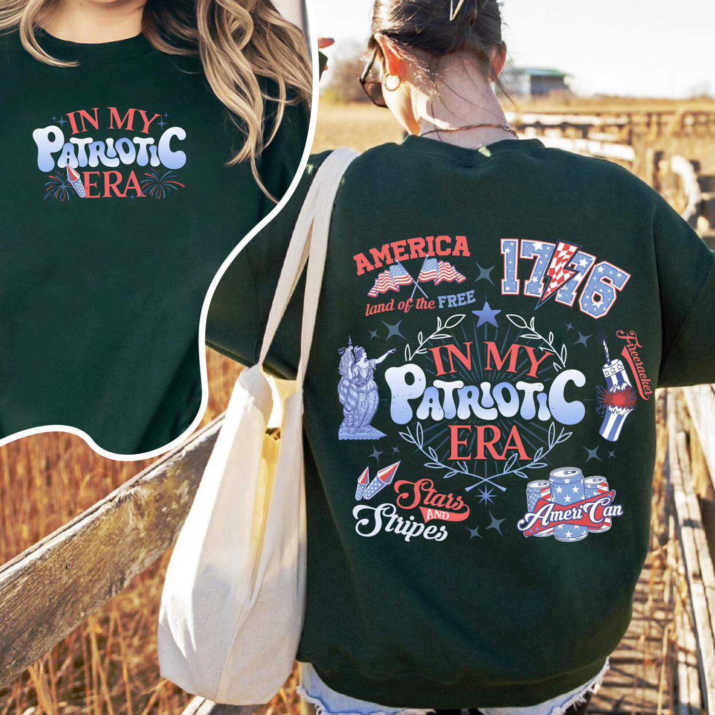Patriotic Sweatshirt, America Retro Sweatshirt, Red White And Blue, Independence Day, Usa Flag, 4th Of July, Fourth Of July Sweatshirt