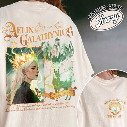 Aelin Galathynius Fireheart Shirt, Aelin Galathynius Shirt, Tog Shirt, Fireheart Queen Aelin Shirt, Fireheart Shirt, Terrasen to Whatever End