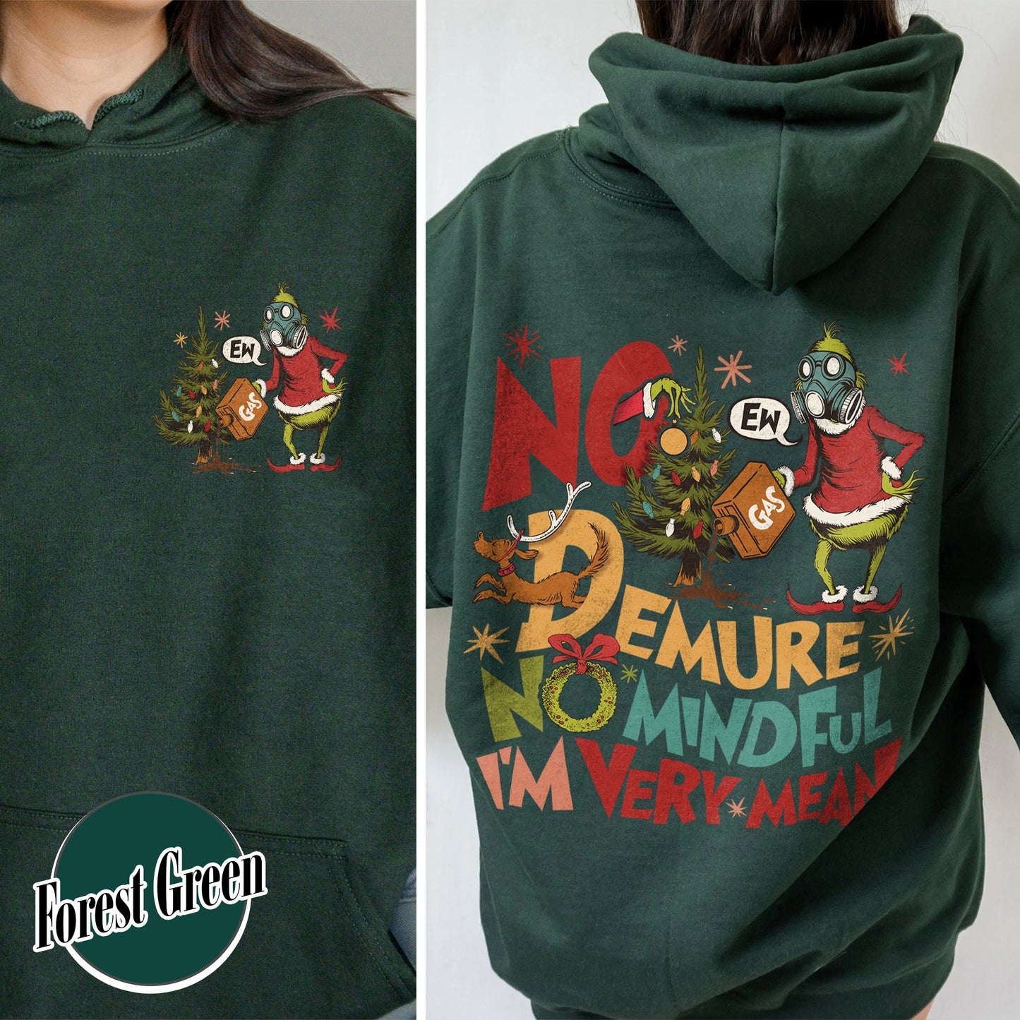 Christmas Hoodie, Funny Christmas Hoodie, Holiday Hoodie, Ew People Hoodie, Christmas Movie Watching Hoodie, Im Fine Everything Is Fine Christmas Hoodie