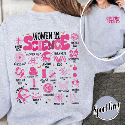 Feminist Sweatshirt, Women in Science Sweatshirt, Science Lover Gift Sweatshirt, Stem Sweatshirt