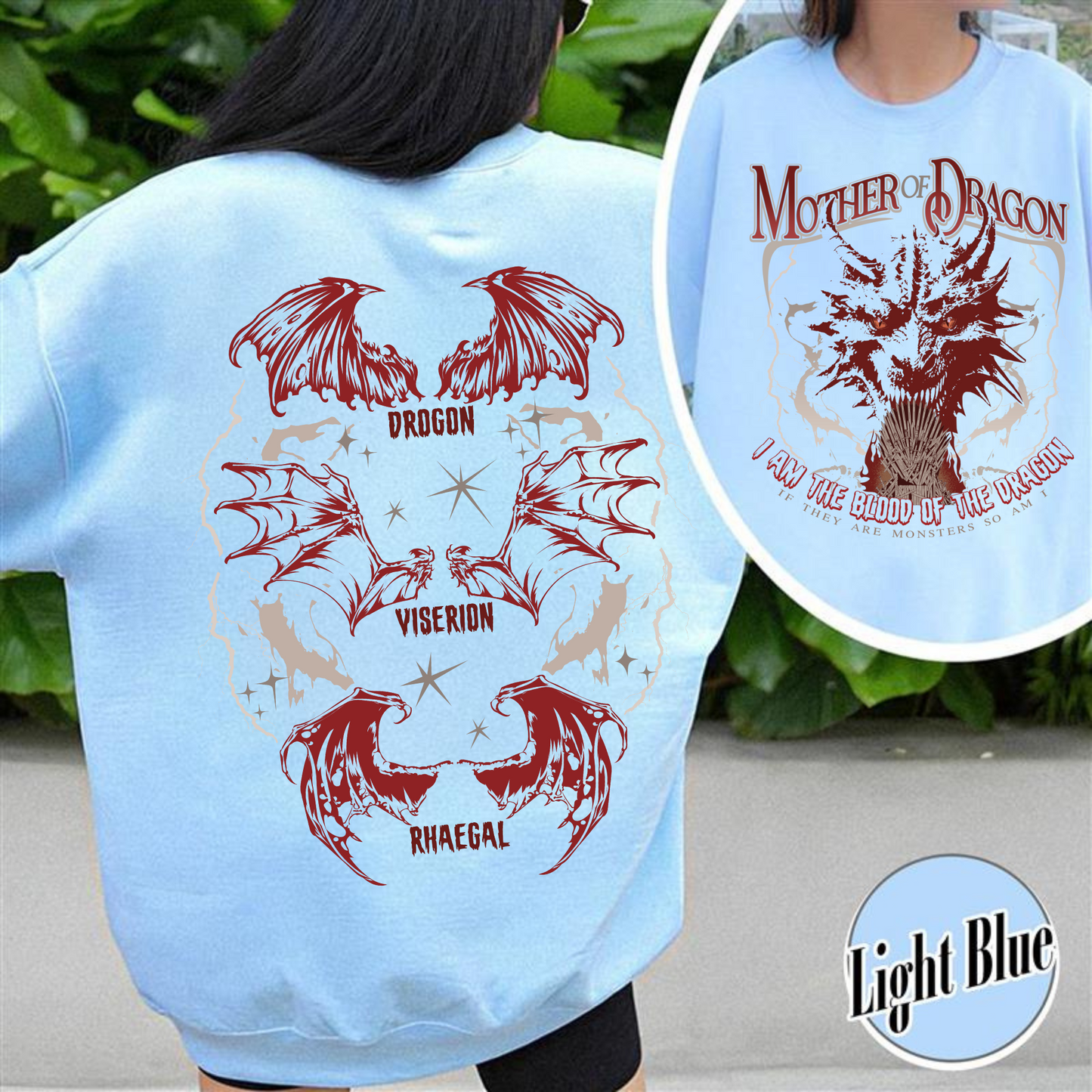 Father of the Dragon SweatShirt, Mother of Dragons SweatShirt, Mother of Dragon Year of the Dragon, Father of Dragons SweatShirt, GOT SweatShirt