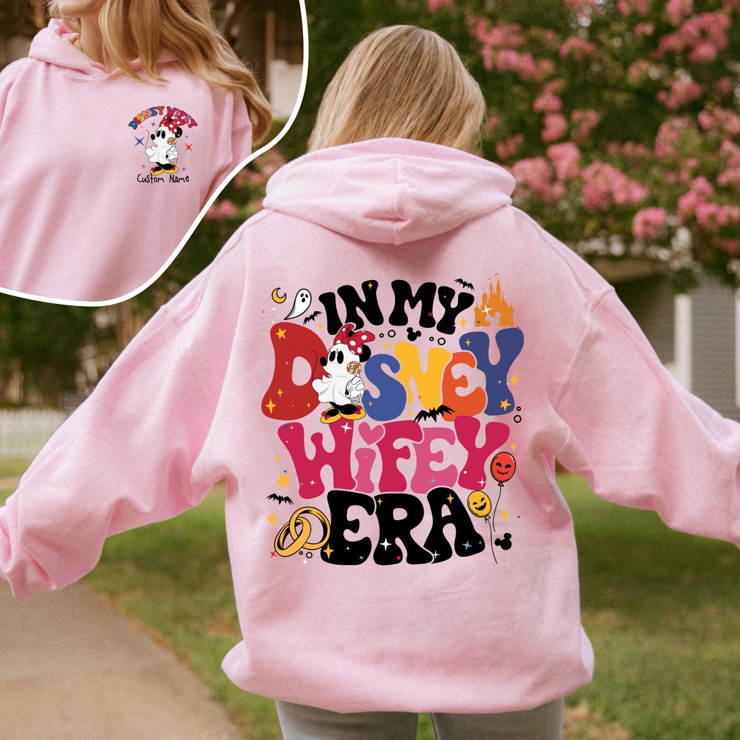 Couples Disney Epcot Hoodie, Custom Wife Husband Hoodie, in My Disney Hubby Era Hoodie
