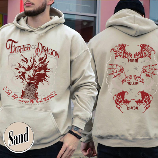 Father of the Dragon Hoodie, Mother of Dragons Hoodie, Mother of Dragon Year of the Dragon, Father of Dragons Hoodie, GOT Hoodie